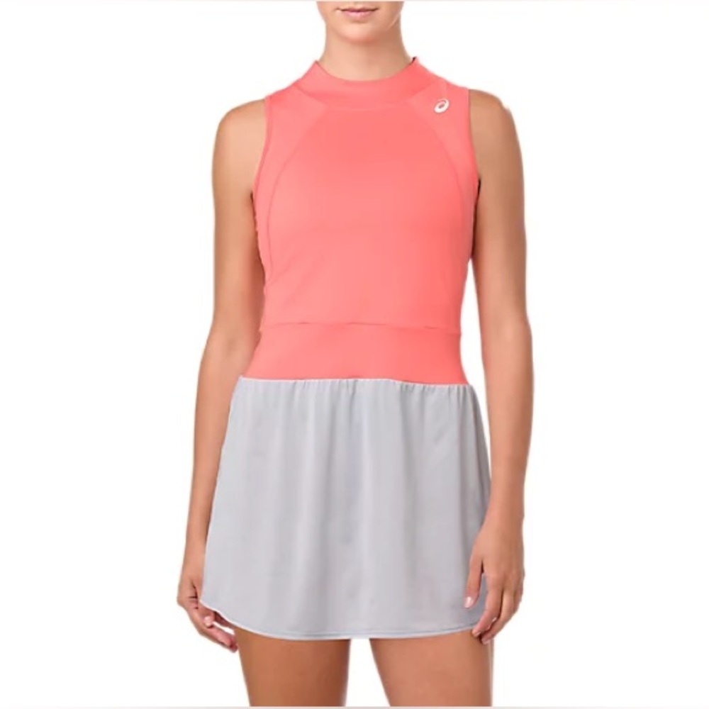 ASICS | Coral and Soft Gray Sporty Tennis Dress
